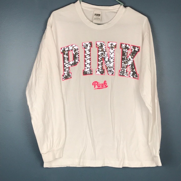 PINK Victoria's Secret Tops - NWOT Pink VS Bling Long Sleeve Size Large